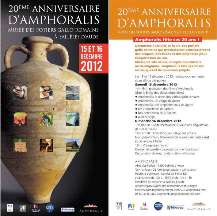 Programme anniversaire Amphoralis