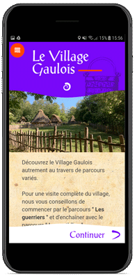 Application Le Village Gaulois - Page d'accueil